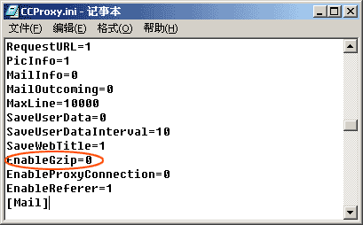 关闭gzip压缩